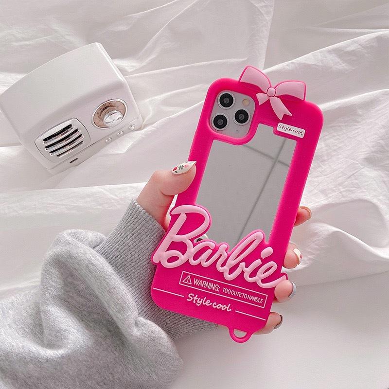 Barbie Phone Case for 11 12 13 14 Pro Max Mini - Pendant Fashion & Cover with Mirror