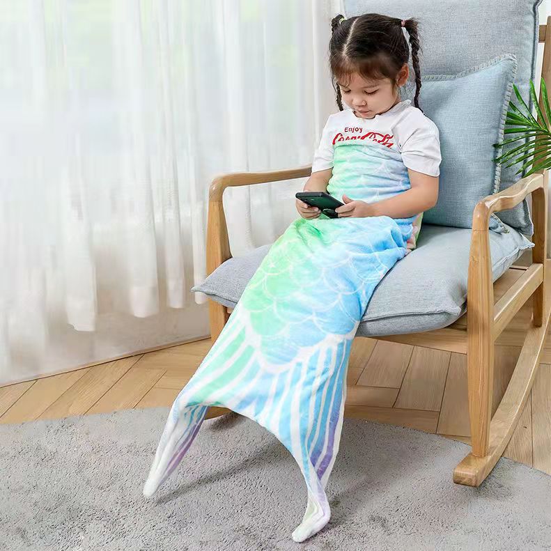 Mermaid Blanket Sleeping Blanket for Kids and parents !