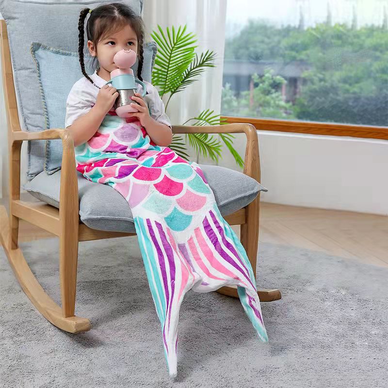 Mermaid Blanket Sleeping Blanket for Kids and parents !