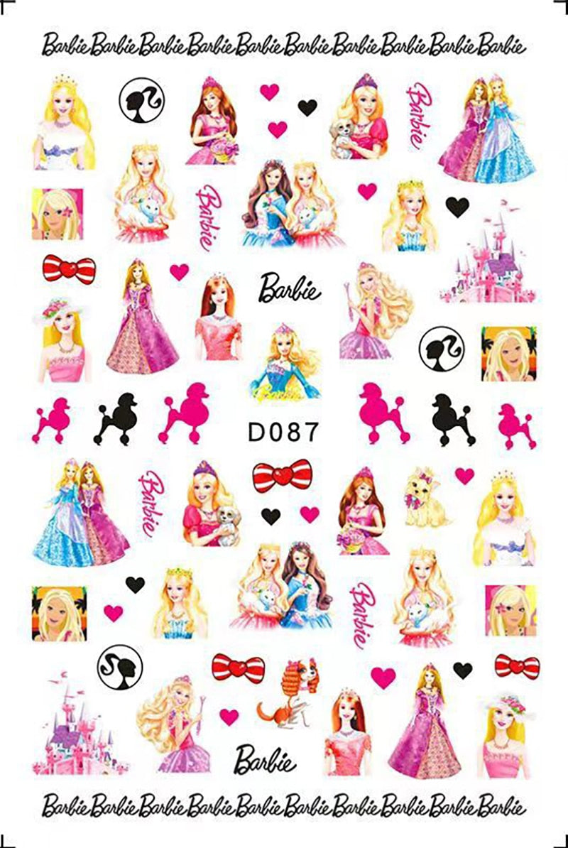 Disney Princess 3D Nail Stickers Nail art Decoration Mermaid Snow White - All for Nails!