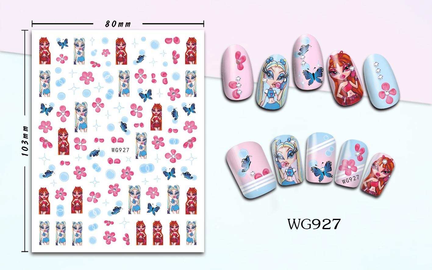 Disney Princess 3D Nail Stickers Nail art Decoration Mermaid Snow White - All for Nails!